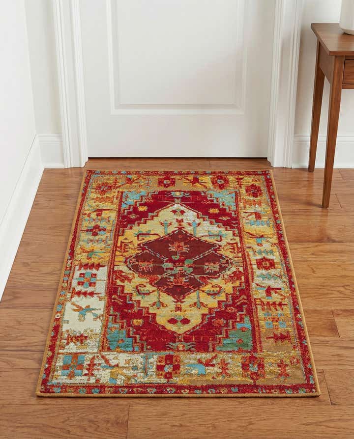2' x 3' Easy-Clean Traditional Indoor / Outdoor Rug