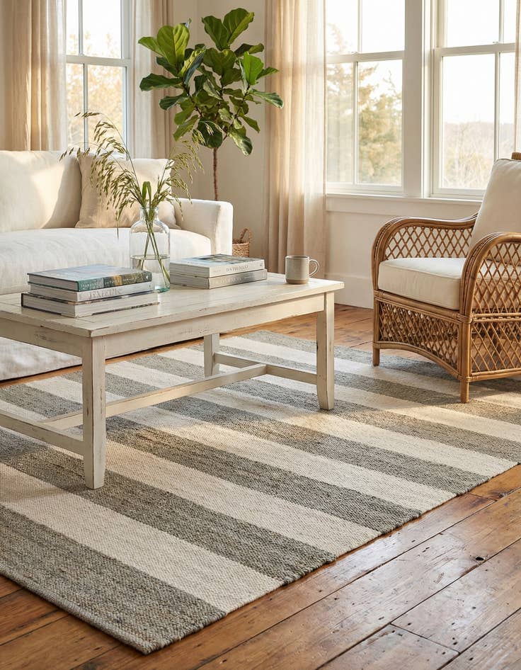 Detail image of 5' 1 x 8' Hand Woven Jill Zarin Hamptons Rug