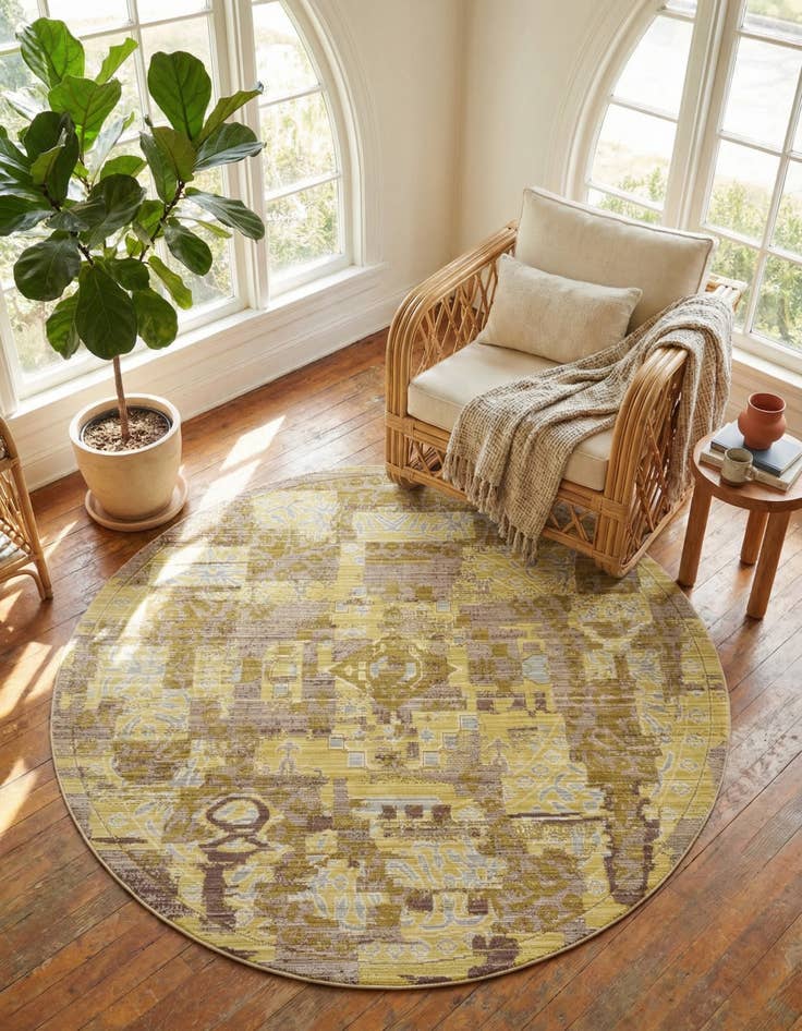 Detail image of 6' x 6' Alexis Round Rug