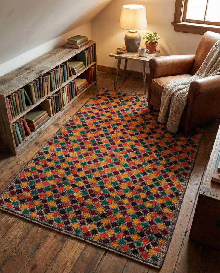Detail image of 3' 10 x 5' 10 Hand Knotted Balouch Wool Rug