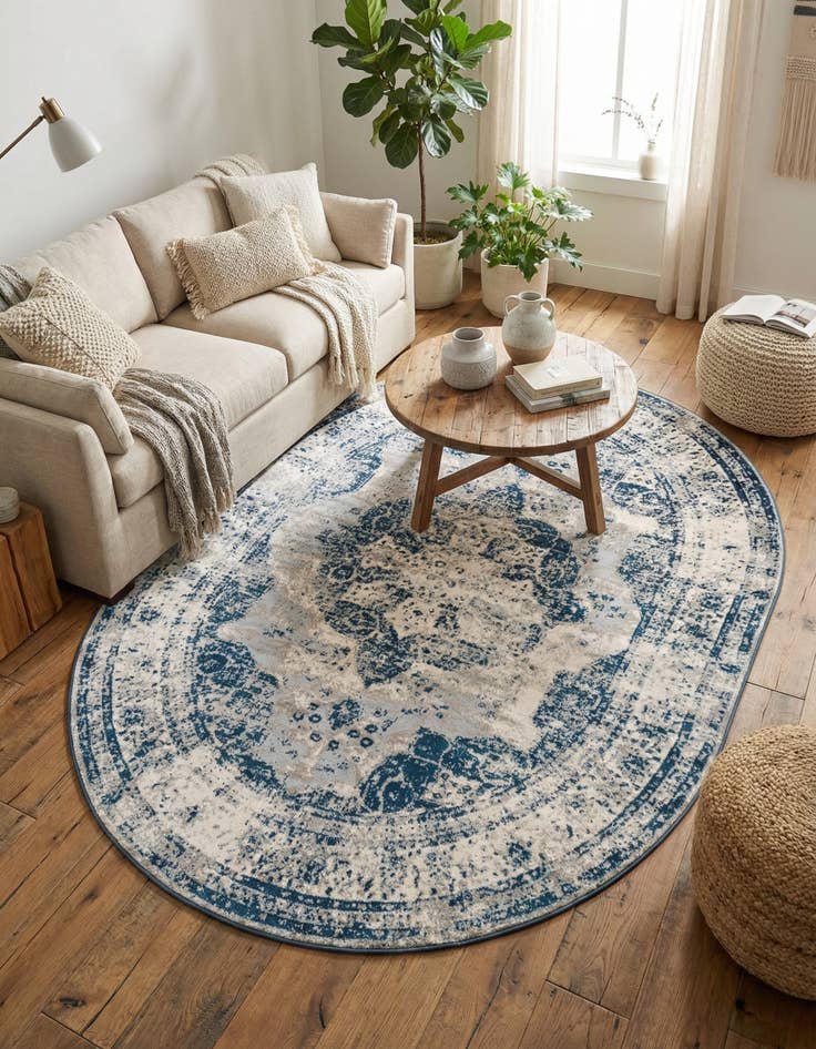 Detail image of 7' 10 x 10' Monte Carlo Oval Rug