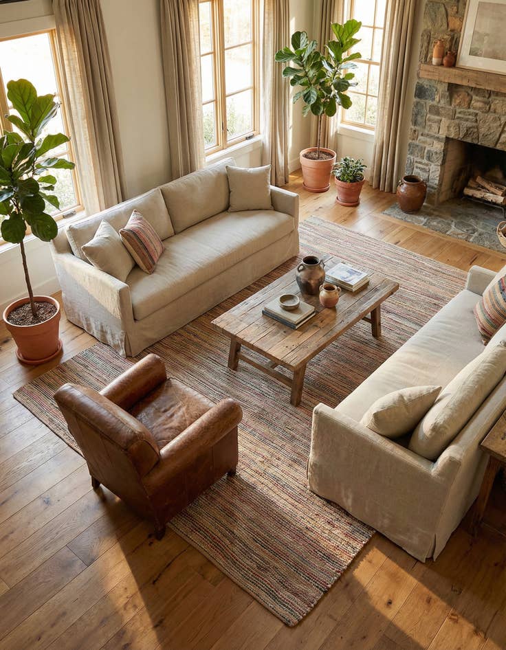 Detail image of 9' x 12'  Hand Woven Chunky Jute Rug