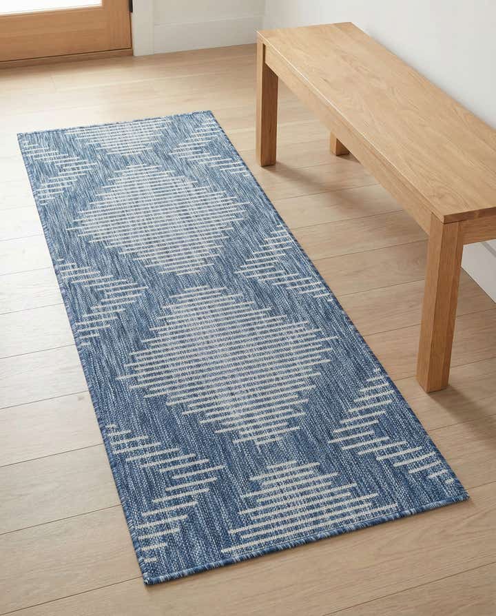 2' x 5' 3 Easy-Clean Modern Indoor / Outdoor Runner Rug