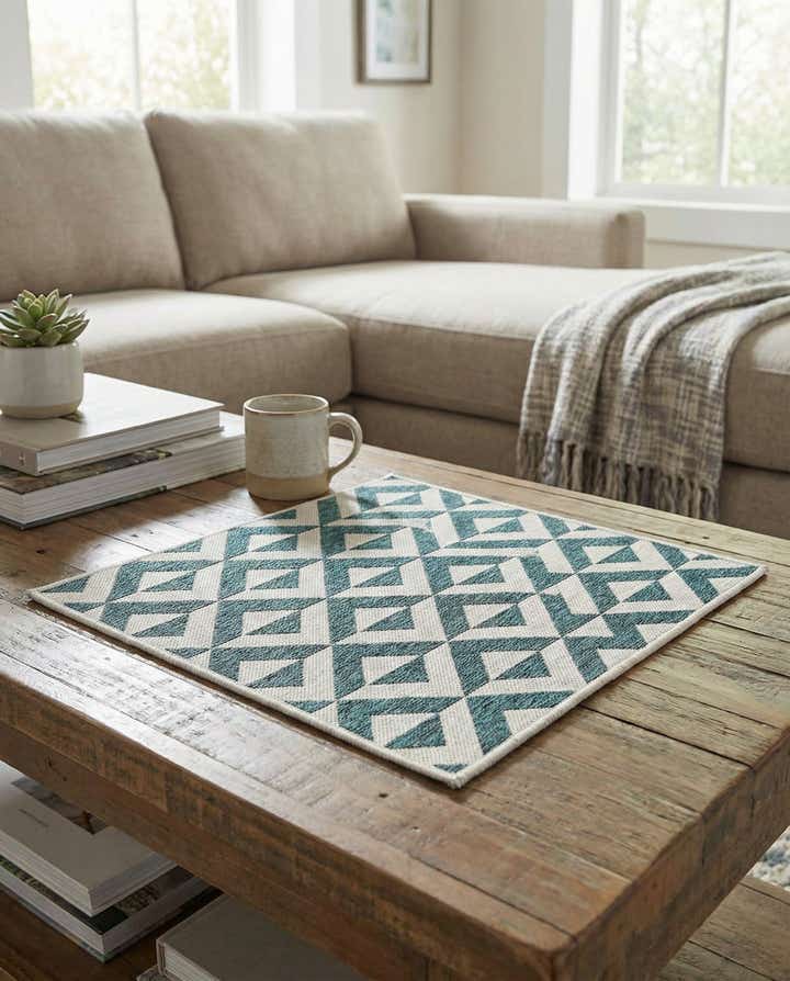 1' 4 x 1' 4 Easy-Clean Jill Zarin Napa Indoor / Outdoor Sample Rug
