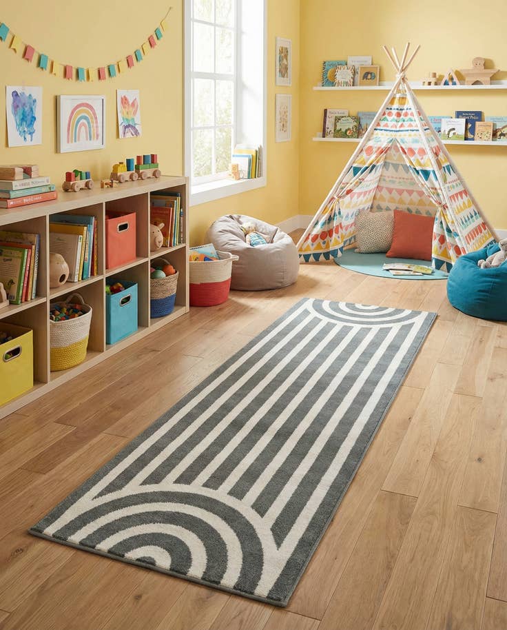 Detail image of 2' x 6' Whimsy Kids Runner Rug