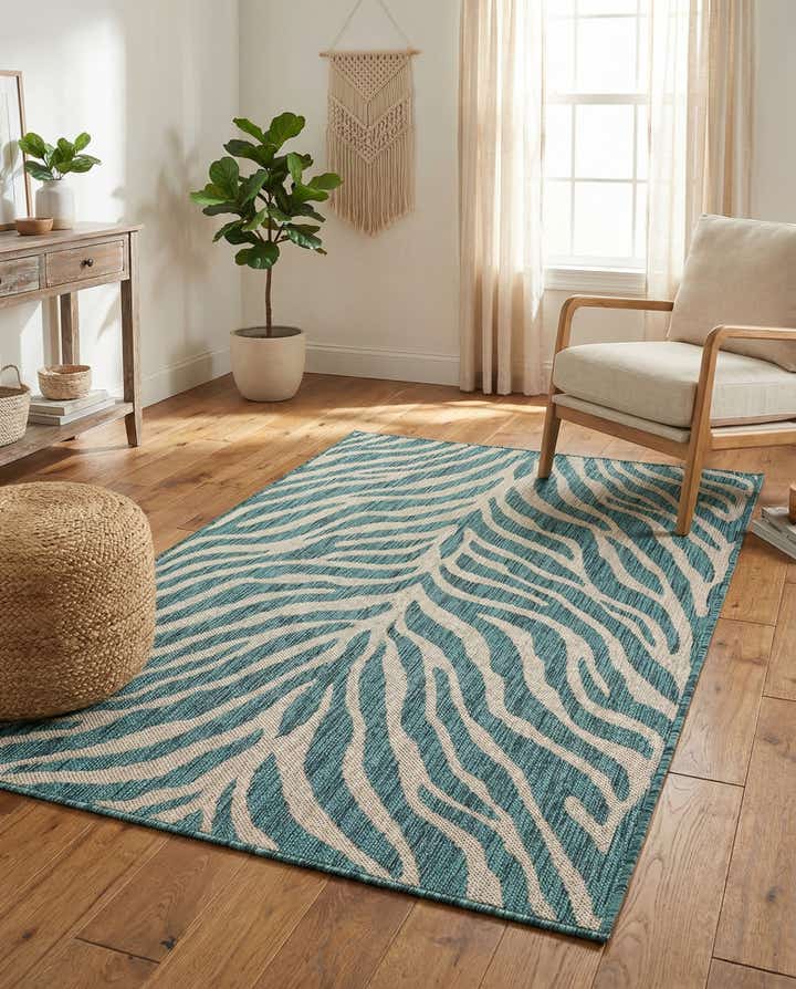 3' x 5' 3 Easy-Clean Safari Indoor / Outdoor Rug