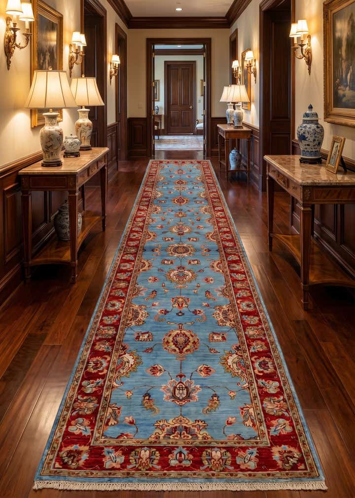 2' 9 x 10' 2 Hand Knotted Ariana Ziegler Runner Rug