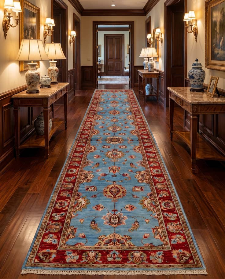 Detail image of 2' 9 x 10' 2 Hand Knotted Ariana Ziegler Runner Rug