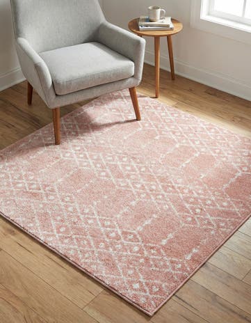 4' x 4' Paxon Trellis Square Rug
