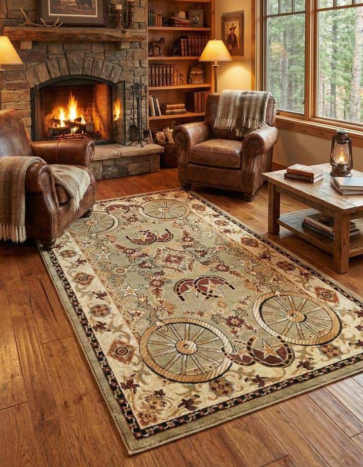 Detail image of 5' 3 x 8' Pioneer Rug