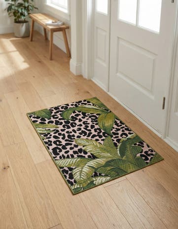 2' x 3' Easy-Clean Botanical Indoor / Outdoor Rug
