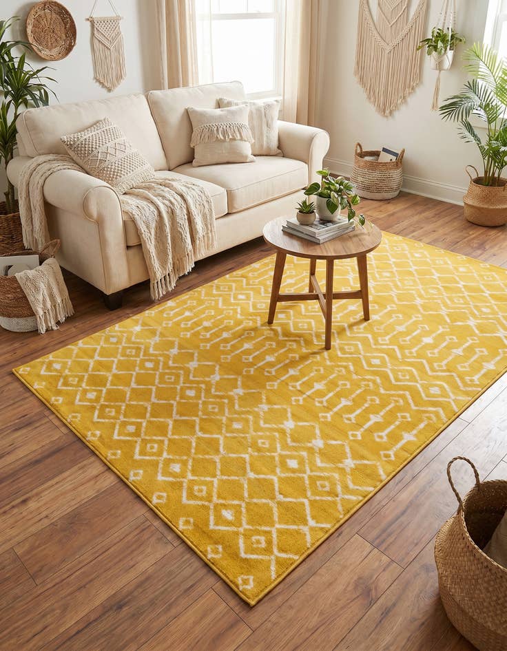 Detail image of 5' 3 x 8' Kasbah Trellis Rug