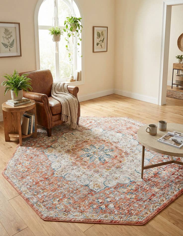 Detail image of 7' x 7' Newport Octagon Rug