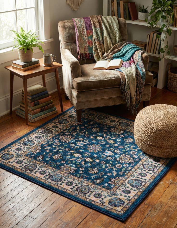 Detail image of 3' 3 x 3' 3 Medina Square Rug