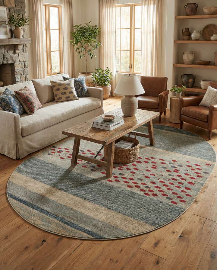 8' x 10' Kashkuli Gabbeh Oval Rug