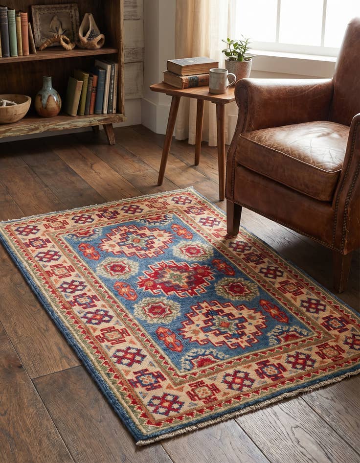 Detail image of 2' x 3' Hand Knotted Kazak Rug