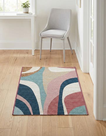 2' x 3' Easy-Clean Modern Indoor / Outdoor Rug