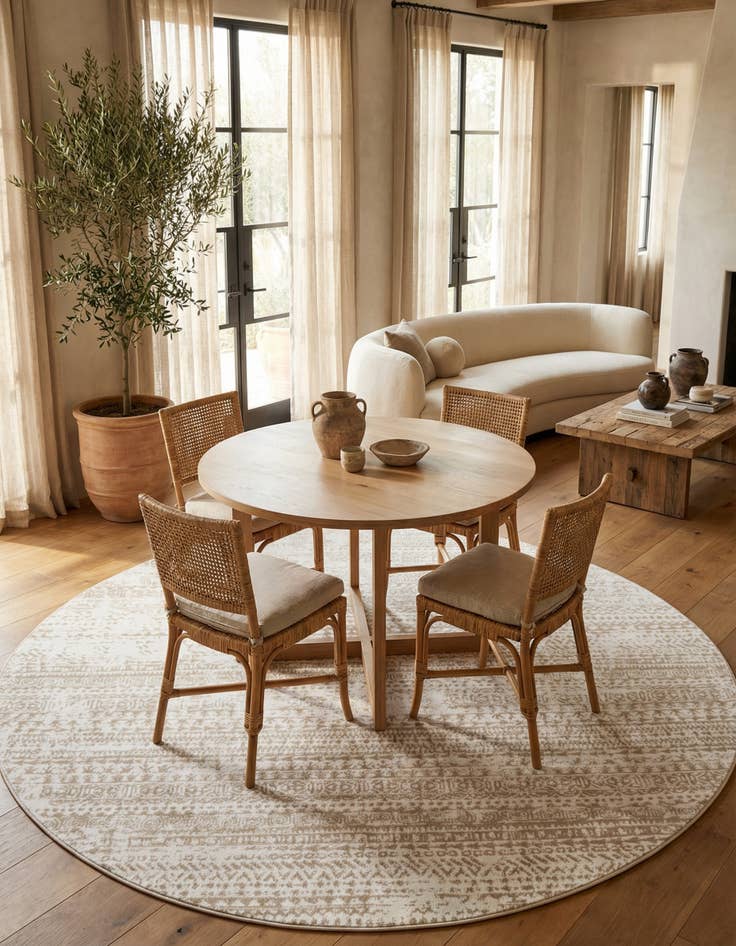 Detail image of 7' 10 x 7' 10 Hermitage Round Rug