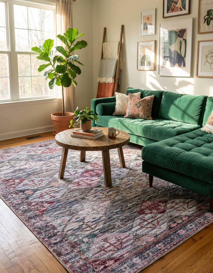 Detail image of 10' 6 x 13' Washable Mangata Rug