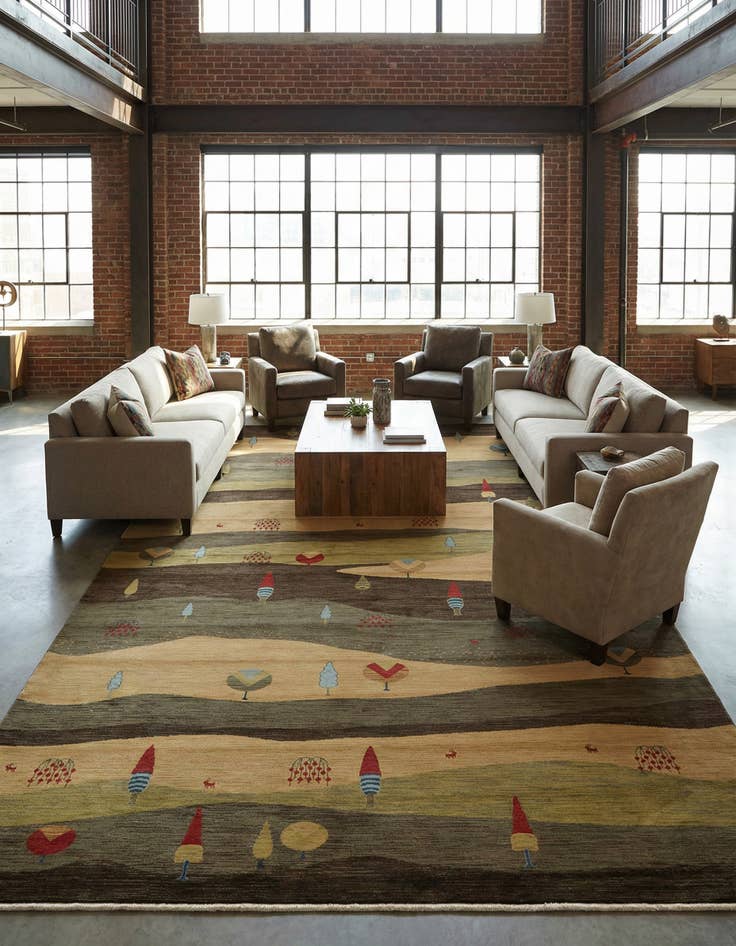 Detail image of 10' 6 x 16' 5 Kashkuli Gabbeh Rug