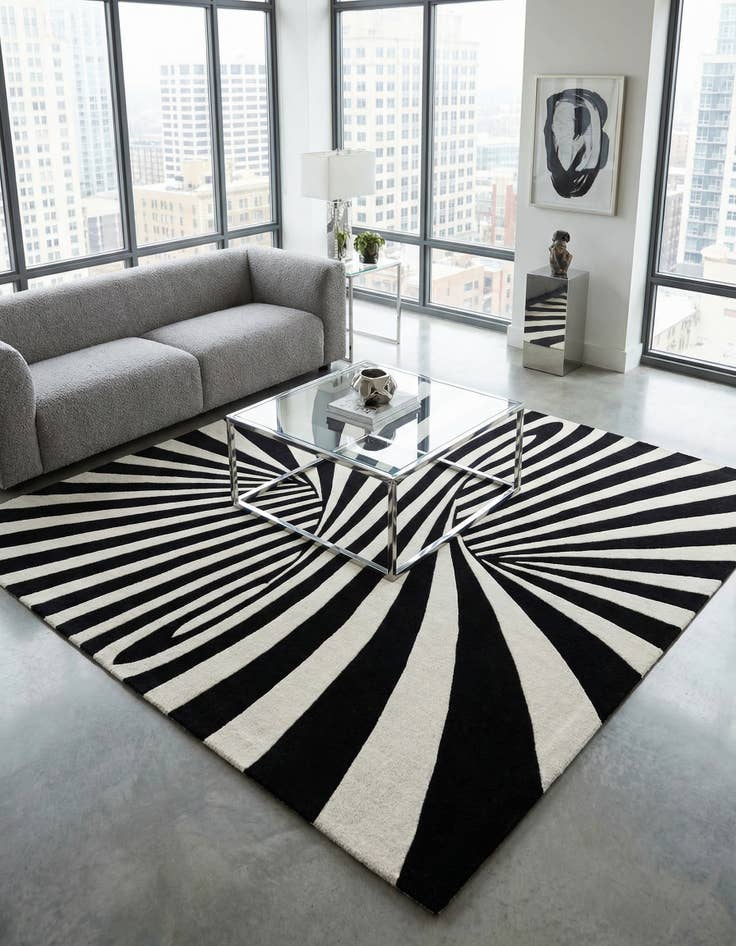 Detail image of 7' 10 x 7' 10 Vortex Wool Square Rug