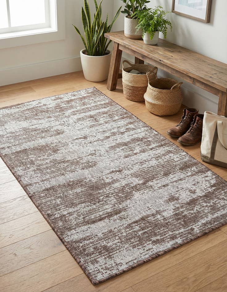 Detail image of 3' x 5' 3 Easy-Clean Modern Indoor / Outdoor Rug