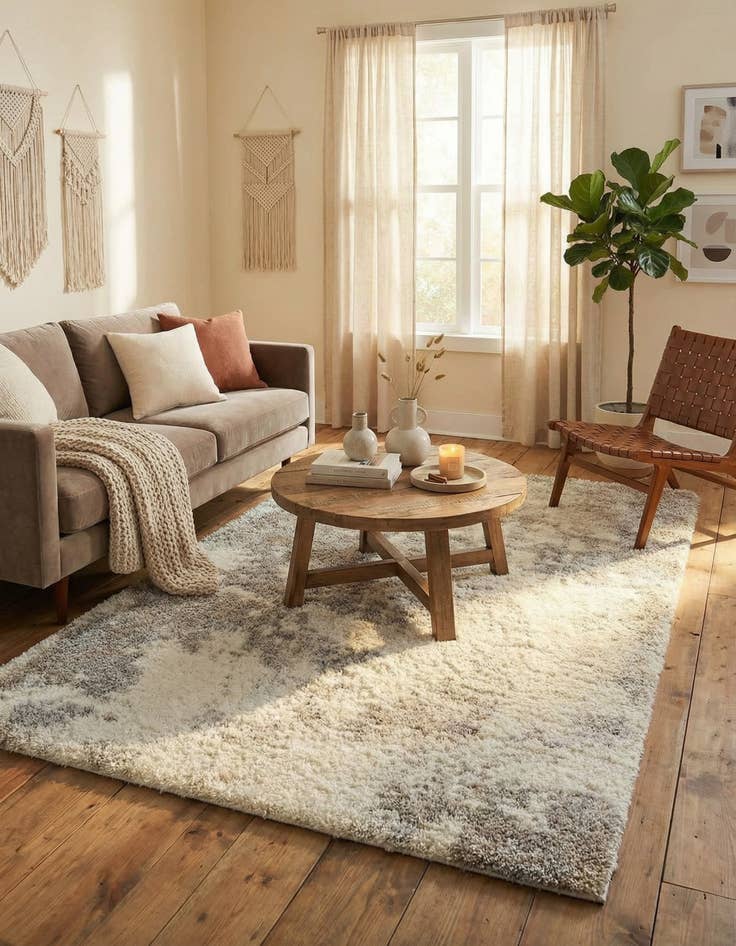 Detail image of 6' x 9' Soft Touch Shag Rug