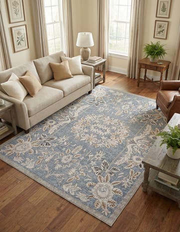 Harbor Blue Eco Traditional Rug