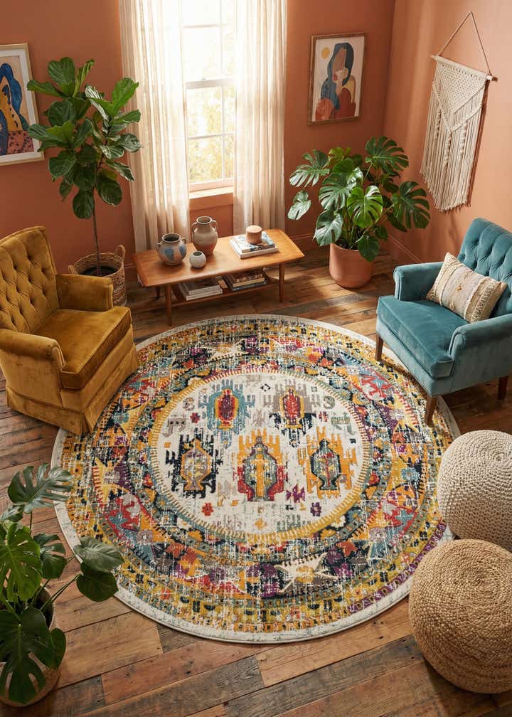10' x 10' Carrington Round Rug