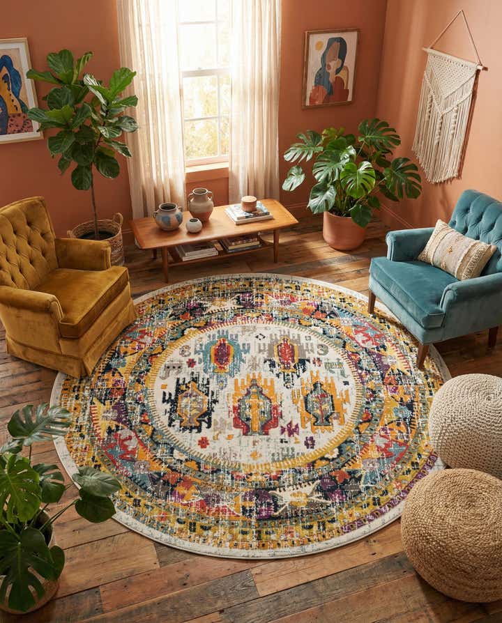 10' x 10' Carrington Round Rug