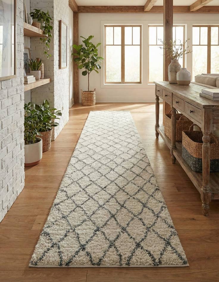 Detail image of 3' 3 x 19' 8 Marrakesh Shag Runner Rug