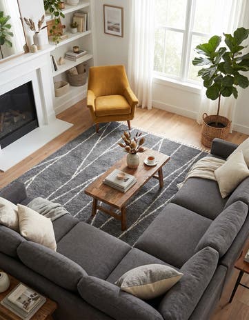 10' x 10' Serenity Shag Square Rug