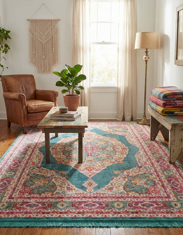 Detail image of 5' 5 x 8' Santiago Rug