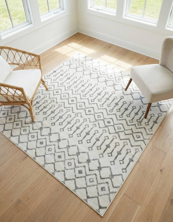 Detail image of 6' x 6' Kasbah Trellis Square Rug