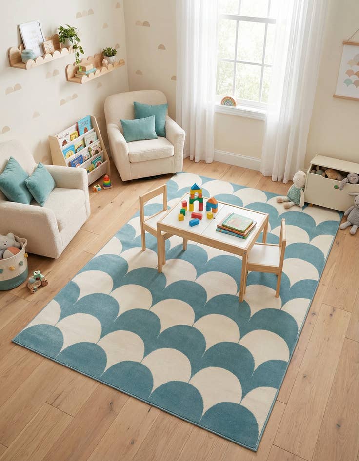 Detail image of 5' x 7' Whimsy Kids Rug
