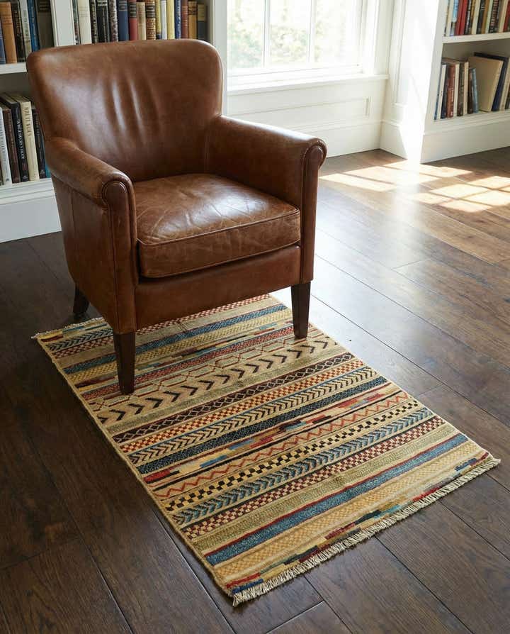 2' 9 x 3' 11 Hand Knotted Modern Ziegler Rug