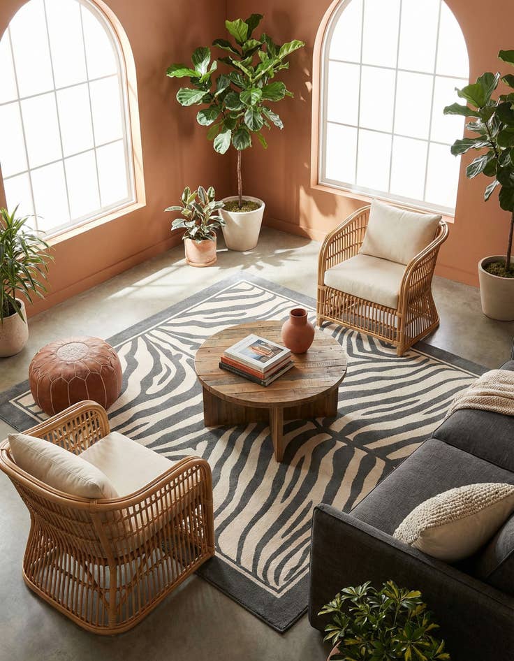 Detail image of 10' x 10' Savannah Square Rug