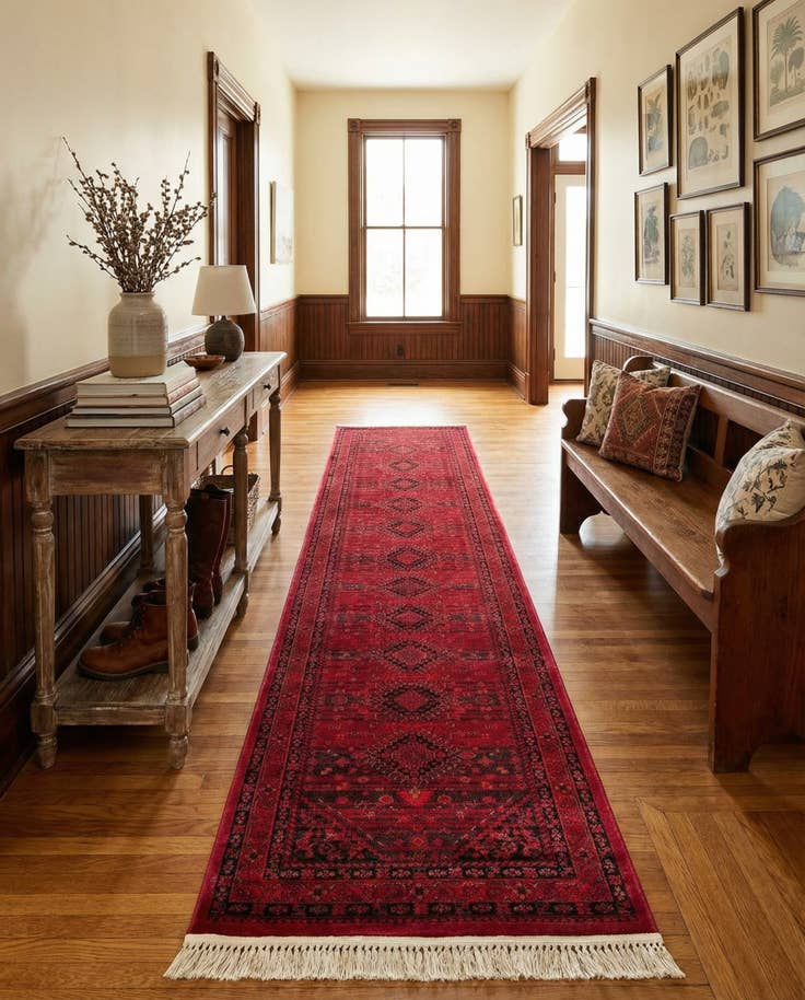 Detail image of 2' 7 x 12' Bokhara Runner Rug