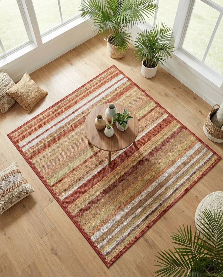 Detail image of 5' 3 x 5' 3 Easy-Clean Baja Indoor / Outdoor Square Rug