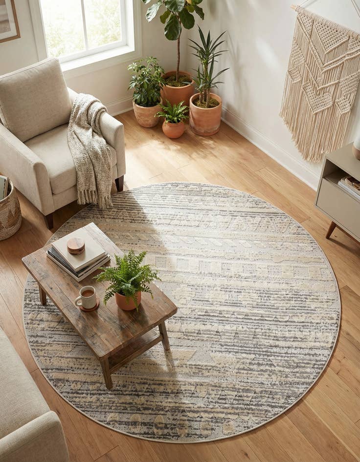 Detail image of 6' x 6' Arlo Round Rug