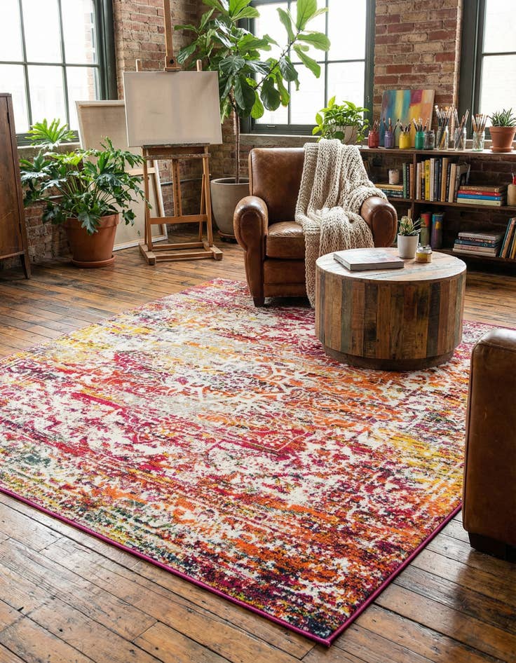 Detail image of 7' 10 x 7' 10 Arlington Square Rug