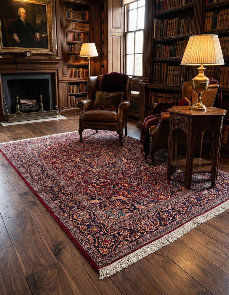 Detail image of 4' 4 x 6' 9 Kashan Rug