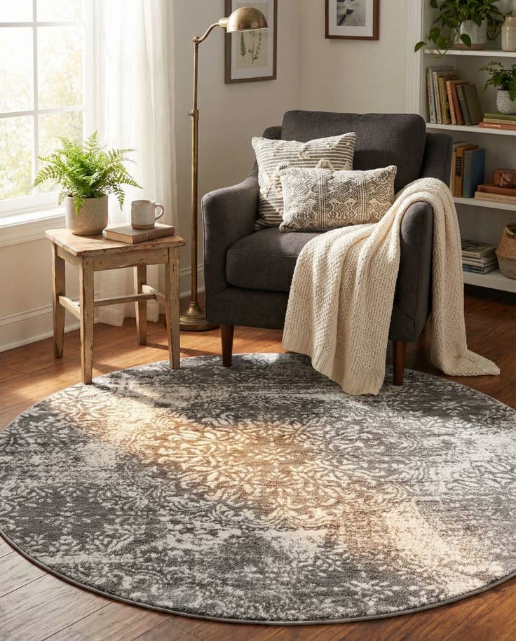 Detail image of 5' 3 x 5' 3 Monaco Round Rug
