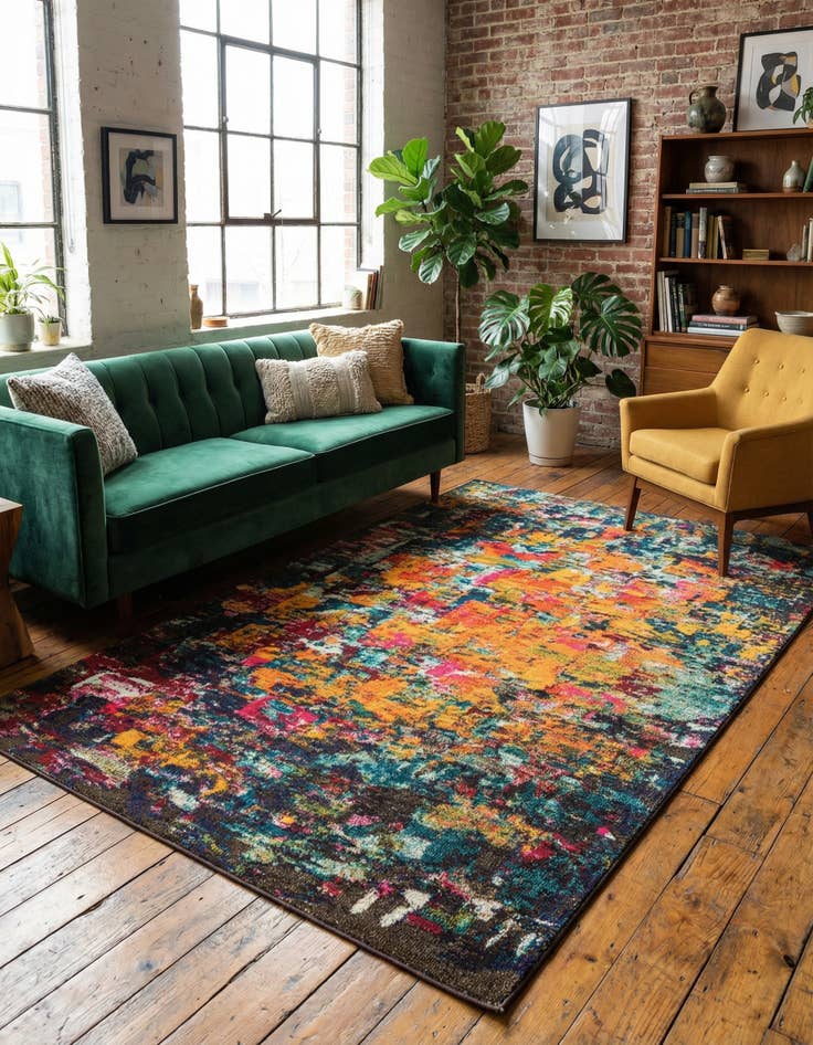 Detail image of 5' x 8' Washable Hyacinth Rug