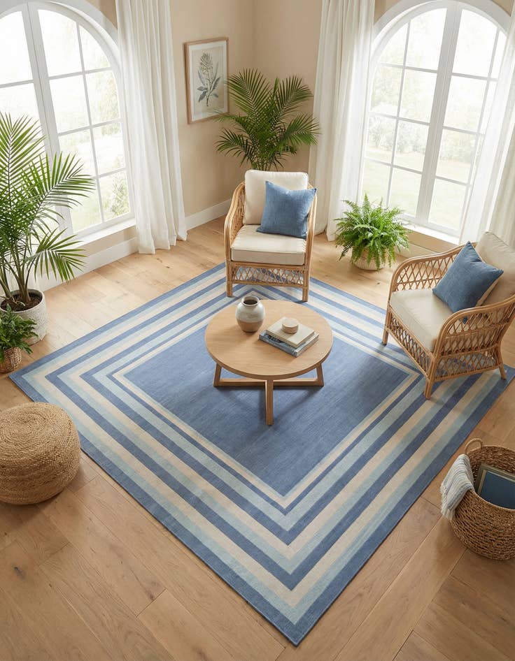 Detail image of 8' x 8' Lotus Square Rug