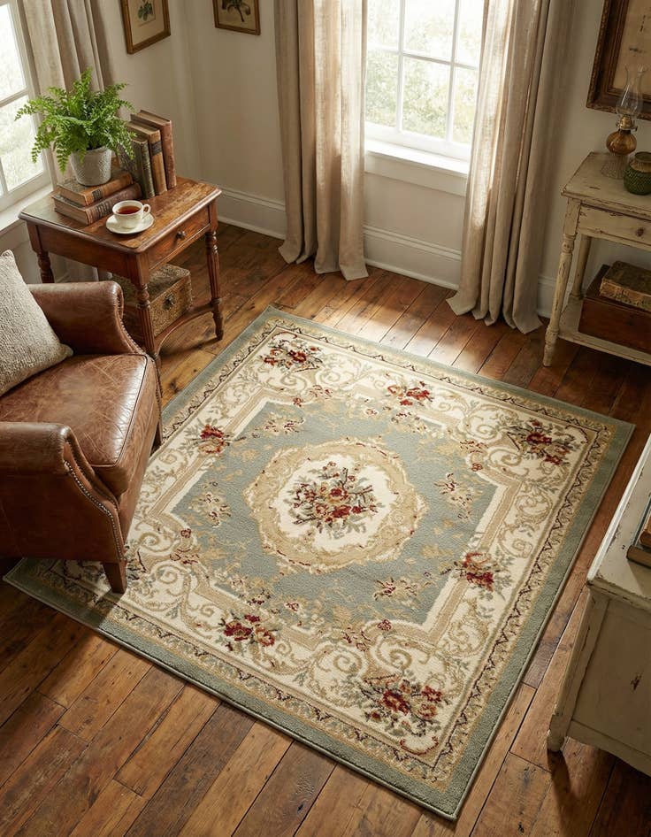 Detail image of 4' x 4' Chateau Square Rug