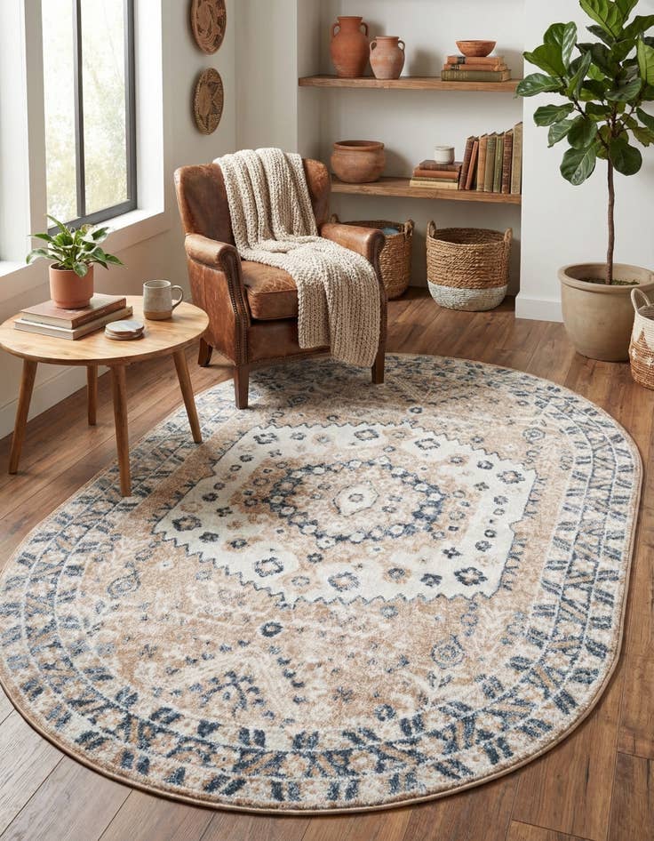 Detail image of 5' x 8' Oxford Oval Rug