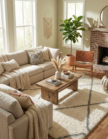 8' x 8' Infinity Shag Square Rug