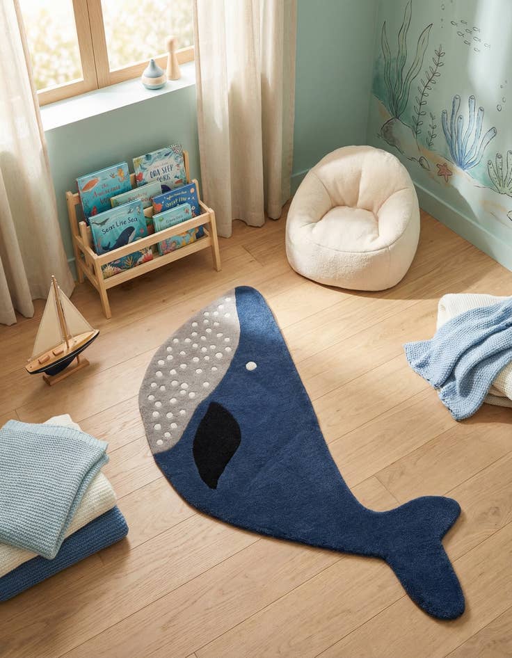 Detail image of 3' 1 x 5' 1 Playtime Kids Wool Freeform Rug