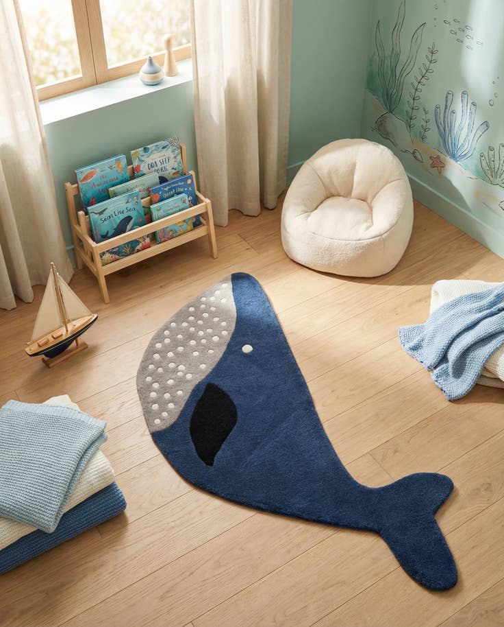 Detail image of 3' 1 x 5' 1 Playtime Kids Wool Freeform Rug